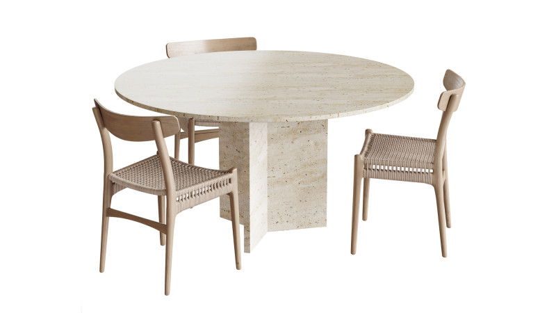 Dining table GRIFFITH Model 3D .c4d .max .obj .3ds .fbx .stl .blend