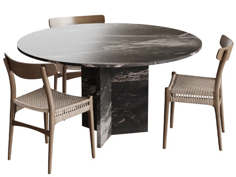 식탁 그리피스 3D 모델