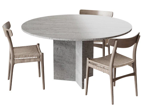 식탁 그리피스 3D 모델