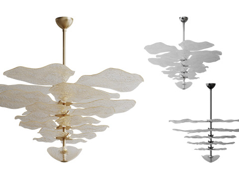 Lustre Lilypad Ambre light Modelo 3D