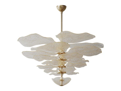 Lustre Lilypad Ambre light 3D Model