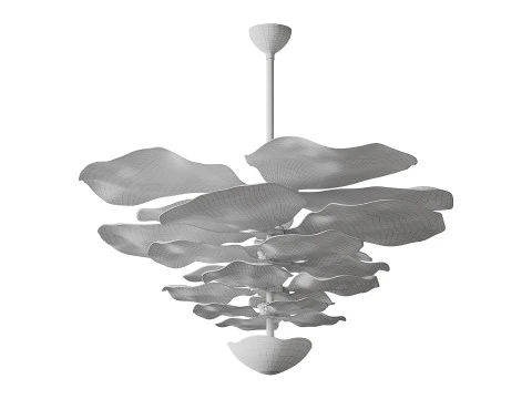 Lustre Lilypad Ambre light 3D Model