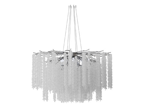 Luxury Crystal LED Chandeliers light 3D Model