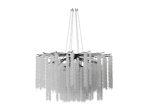 Luxury Crystal LED Chandeliers light 3D Model