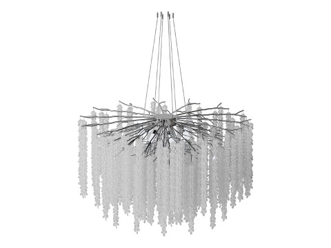 Luxury Crystal LED Chandeliers light 3D Model