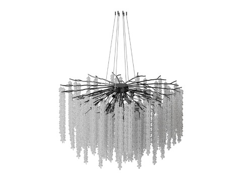 Luxury Crystal LED Chandeliers light 3D Model