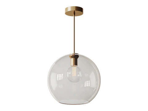 Moderne glazen hanglampen light 3D Model