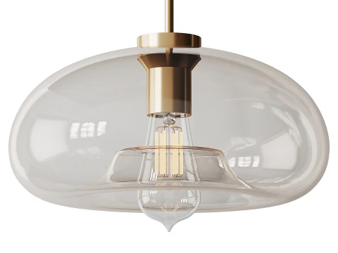 Moderne glazen hanglampen light 3D Model