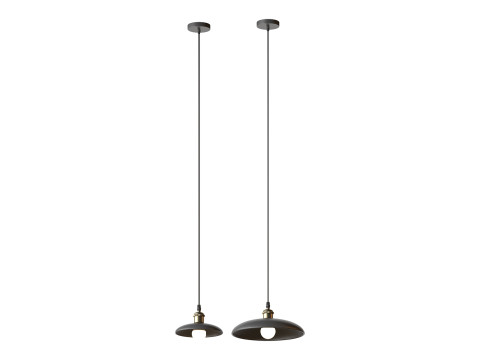 Nordic Wood Chandelier Single Head Bedside Pendant Lamp 3D Model
