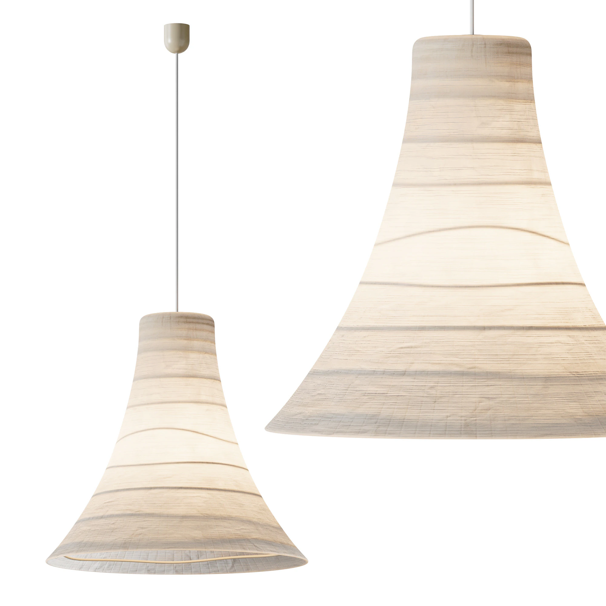 Ilumina&ccedil;&atilde;o pendente estilo japon&ecirc;s Modelo 3D .c4d .max .obj .3ds .fbx .stl .blend 