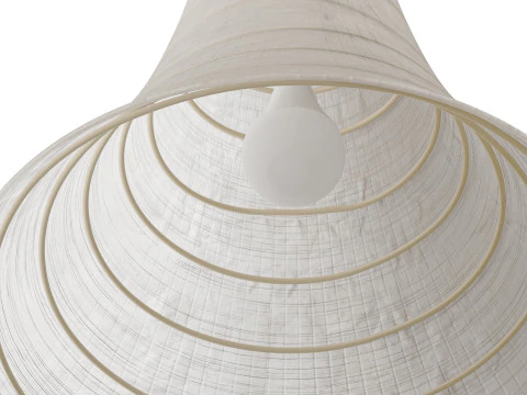 Ilumina&ccedil;&atilde;o pendente estilo japon&ecirc;s Modelo 3D