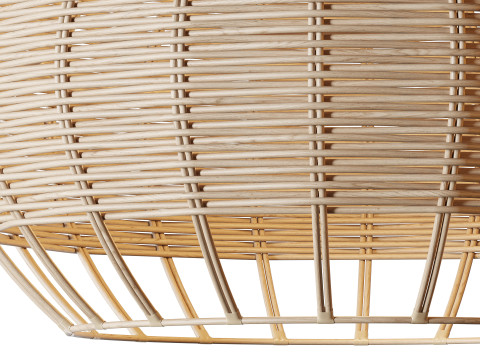 Rattan Pendant Lampshade Wicker Chandelier 3D Model
