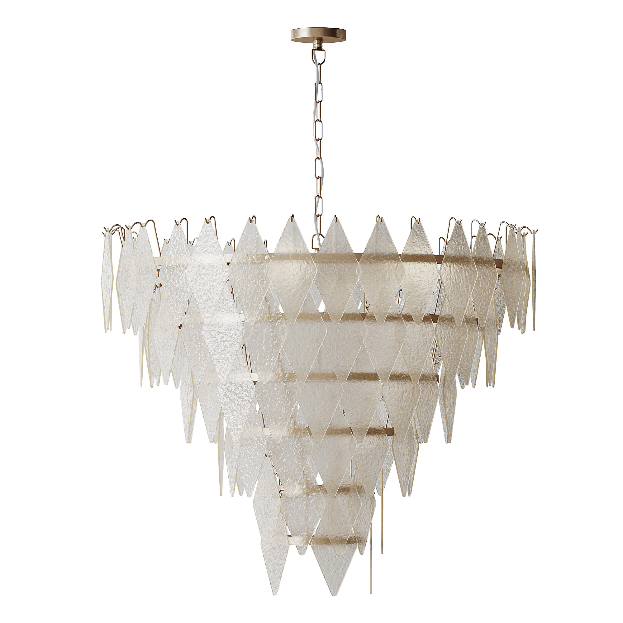 Rhombus Chandelier Antique Brass L light 3D Model .c4d .max .obj .3ds .fbx .stl .blend