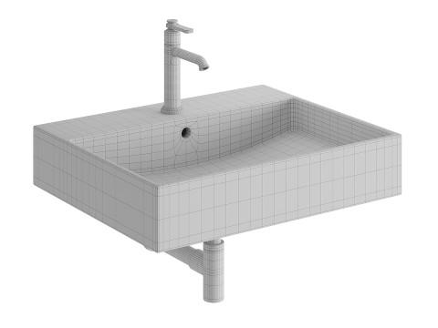 乐家 Inspira 洗脸盆 3D 模型