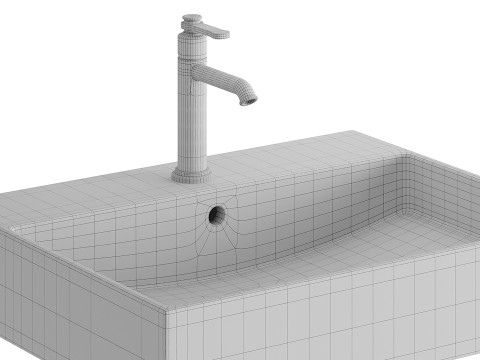 乐家 Inspira 洗脸盆 3D 模型
