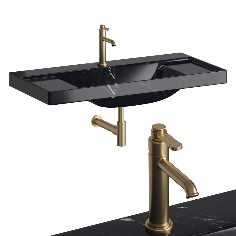Roca ONA Washbasin 3D Model .c4d .max .obj .3ds .fbx .stl .blend