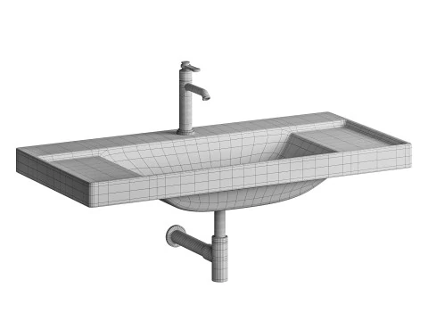 Lavabo Roca ONA Modello 3D