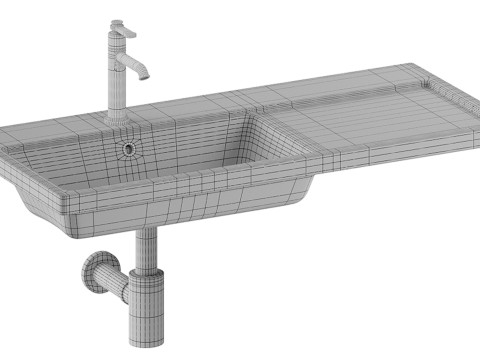 Roca The Gap 02 Washbasin 3D Model