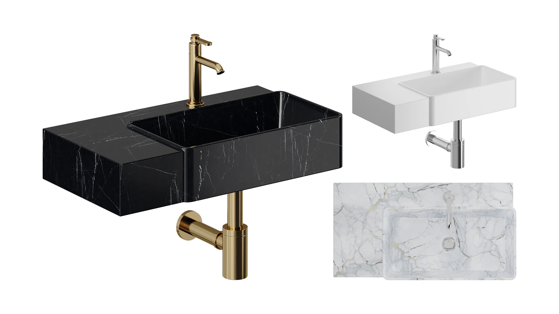 Roca TURA Washbasin 3D Model .c4d .max .obj .3ds .fbx .stl .blend 