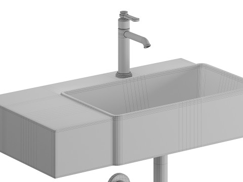 Wastafel Roca TURA Model 3D