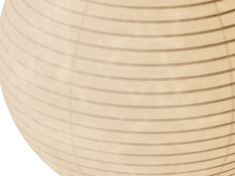 Round LED Japanese Style Lantern Rice Paper Desk Lamp 3Dモデル