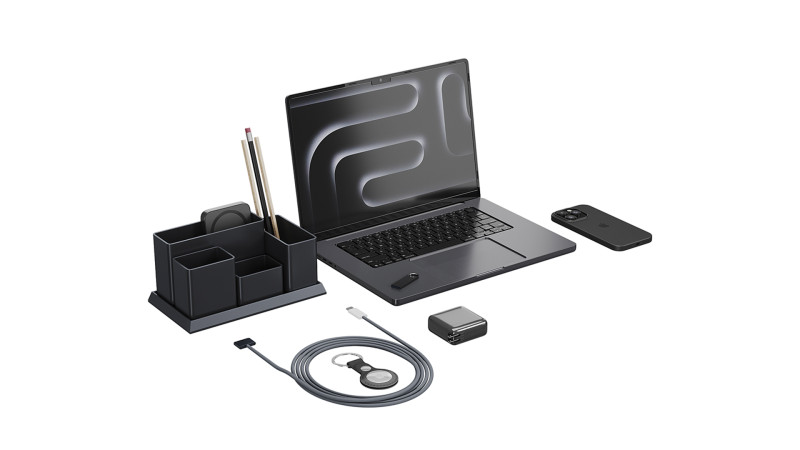 Set of Apple equipment 01 3D 모델 .c4d .max .obj .3ds .fbx .stl .blend