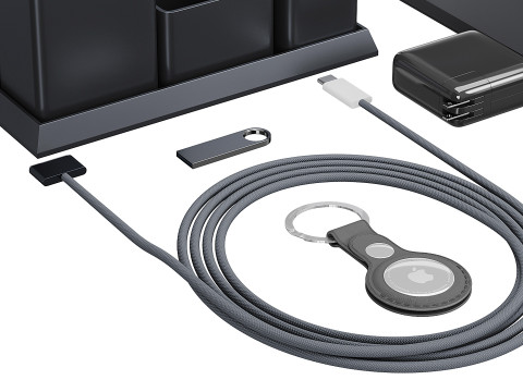 Set of Apple equipment 01 3D 모델