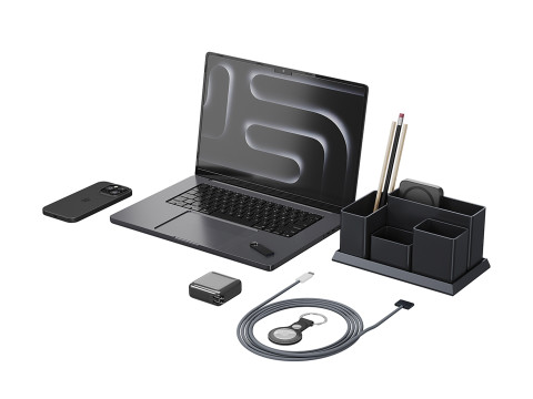 Set of Apple equipment 01 3D 모델