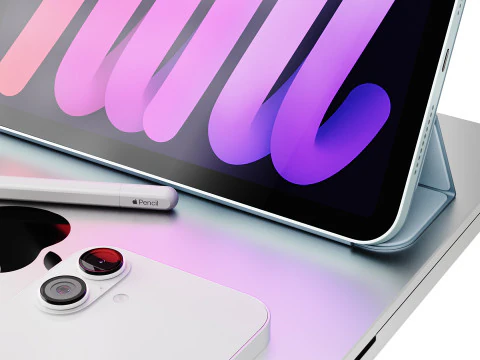 Set of Apple equipment 03 3D Model