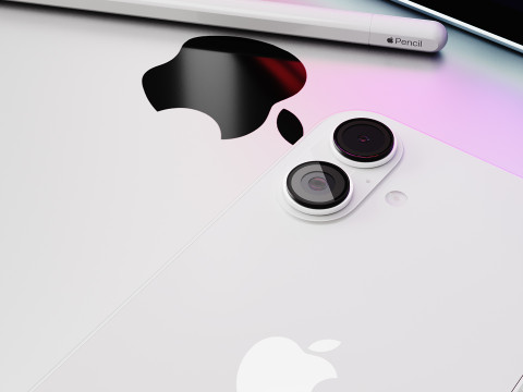 Set of Apple equipment 03 3D 모델