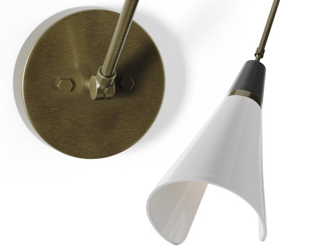Style Circle Wall Lamp 3D 모델