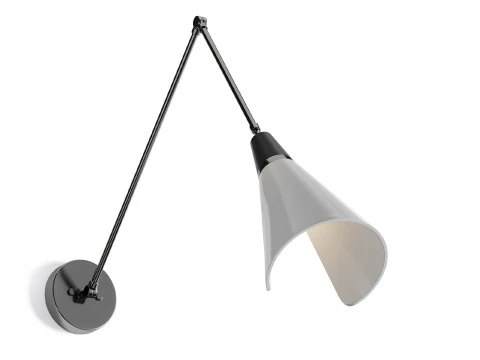 Style Circle Wall Lamp 3D Model