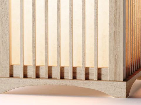 Table Craft Floor Light 3D Model