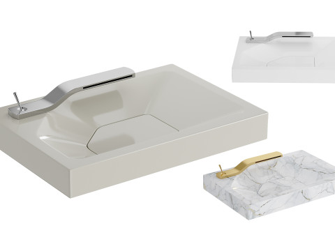 The Ribbon Bathroom Basin Model 3D