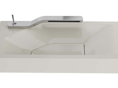 The Ribbon Bathroom Basin Model 3D