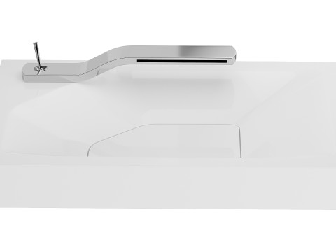 The Ribbon Bathroom Basin Model 3D