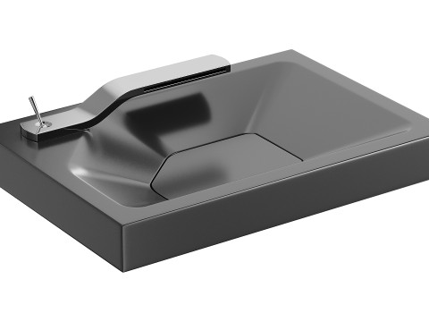 The Ribbon Bathroom Basin Model 3D
