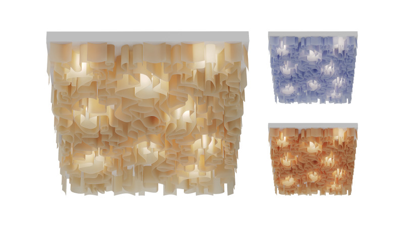 Wave ceiling Modello 3D .c4d .max .obj .3ds .fbx .stl .blend
