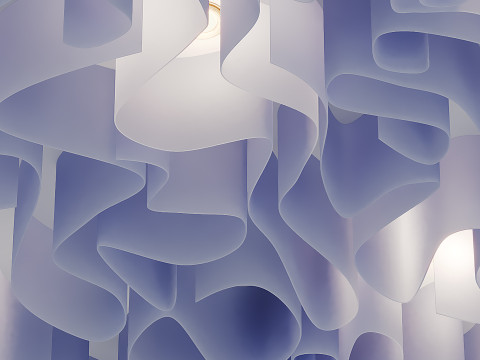 Wave ceiling Modello 3D