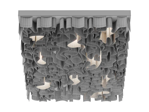 Wave ceiling 3D Model