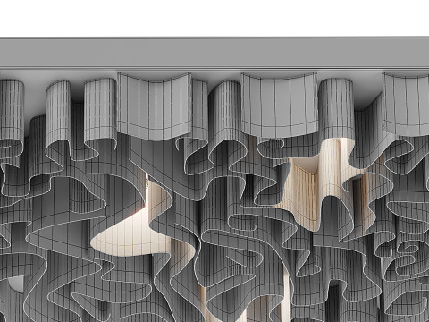 Wave ceiling Modello 3D