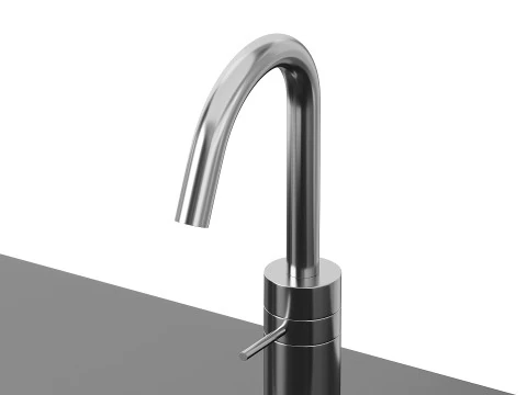 Lavabo plano de piedra blanca Modelo 3D