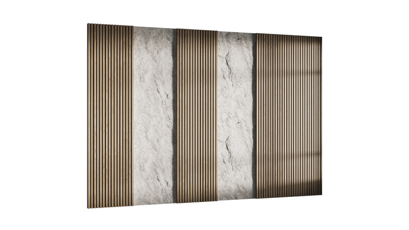 3d Wall Panel 1 Headboard 3D Model .c4d .max .obj .3ds .fbx .stl .blend