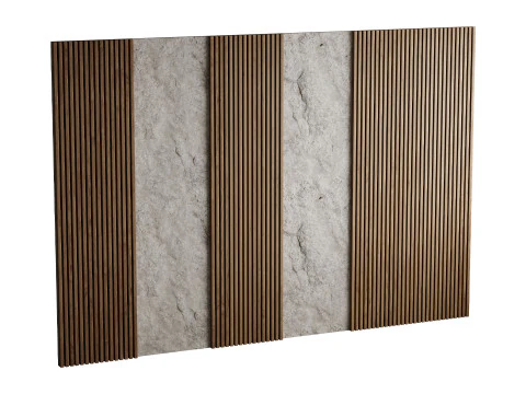 3d Wall Panel 1 Headboard 3D Model
