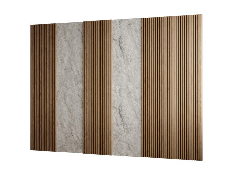 3d Wall Panel 1 Headboard 3D Model