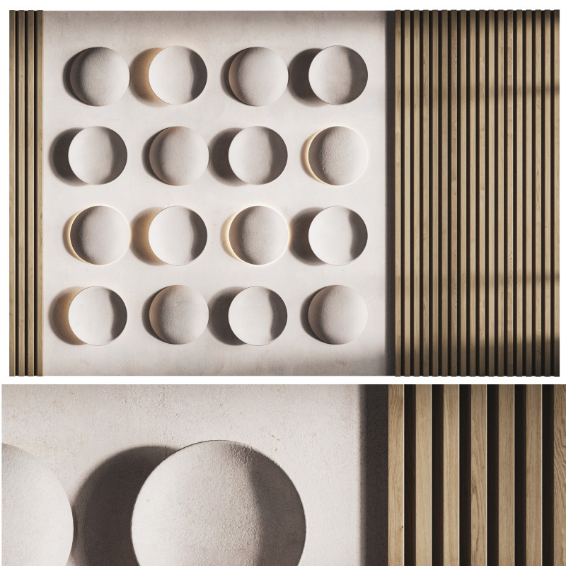 3d Wall Panel 2 Headboard 3D Model .c4d .max .obj .3ds .fbx .stl .blend