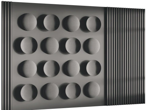 3d Wall Panel 2 Headboard 3D Model