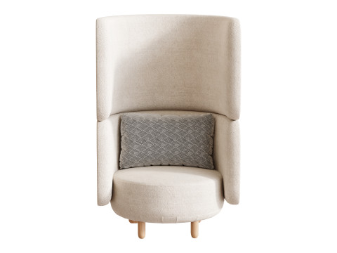 Armchair Here Nearby Space 2 Yellow 3D 모델