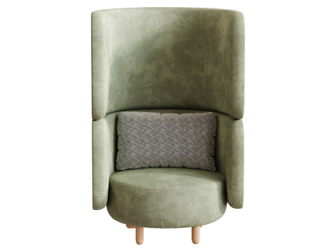 Armchair Here Nearby Space 2 Yellow 3D 모델