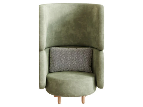 Armchair Here Nearby Space 2 Yellow 3D Model